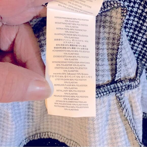 Michael Kors Dress Black White Mesh Detail Ruffle Bottom Back Zip Sz Medium NWOT - Picture 7 of 7